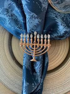 Chanukah -Menorah Napkin Rings