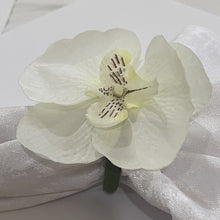 Load image into Gallery viewer, Orchid Flowers Napkin Rings