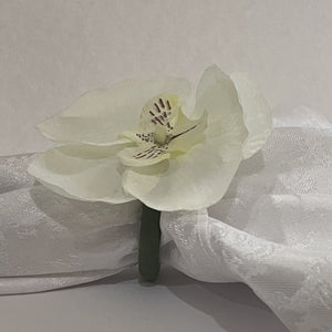 Orchid Flowers Napkin Rings