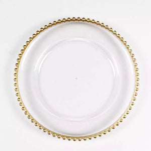 Beaded Plastic Charger Plate